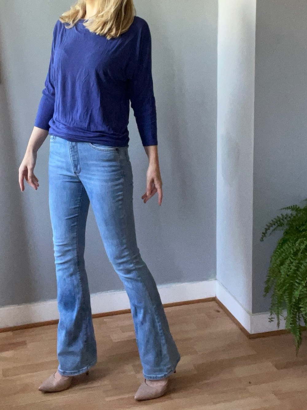 Pilcro Light Blue Flare Jeans